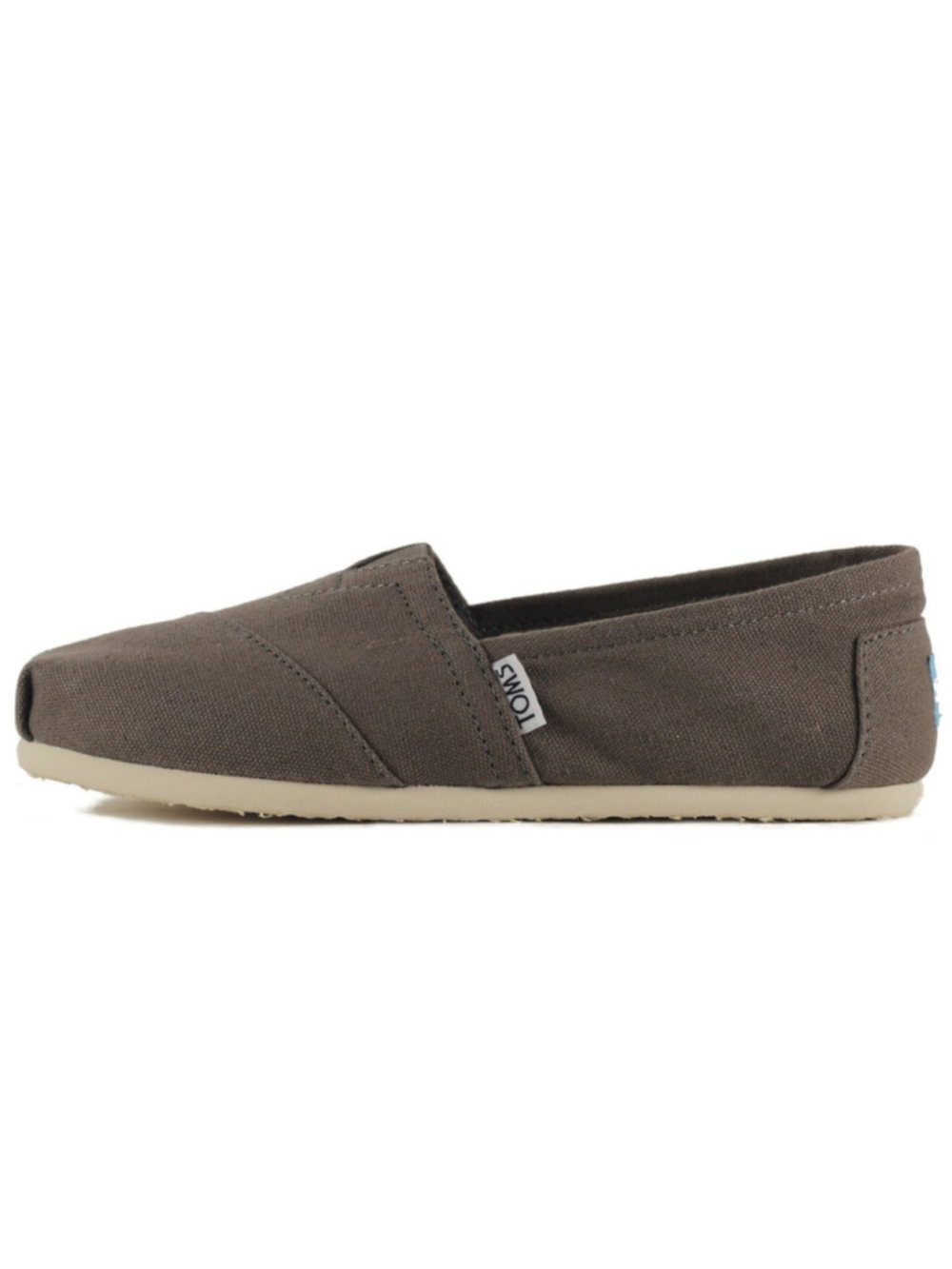 Women's TOMS Canvas Flats Shoes Grey Size 9 nwt